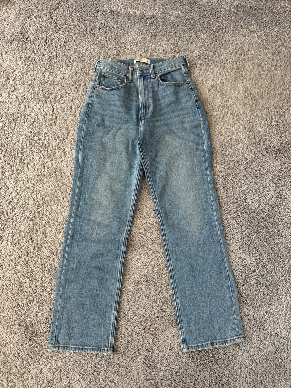 Abercrombie (Curve Love) Ankle Straight Ultra High Rise Jean